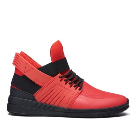 Supra Skytop V Mens High Tops Shoes Red UK 69MFV